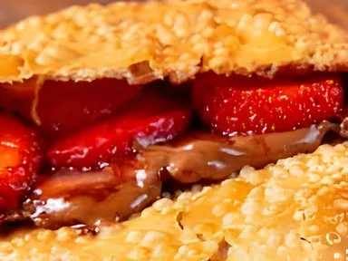 Pastel de Nutella com Morango