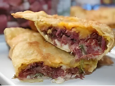 Pastel de carne seca com Catupiry
